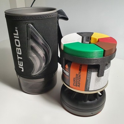 3D Printed Spice jar gadget for Jetboil Flash - PLA