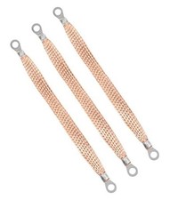 3PCS Automotive Ground Strap,Heavy Duty Engine Braided Copper Ground