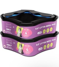 Premium Cat Litter Refill Bags Jumbo 28FT 2-Pack  8 month supply