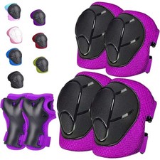 /Youth Knee Pads Elbow Pads for 3-14Years Boys Girls 6 in 1 Protective