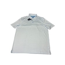 NWT Jos. A. Bank Traveler Performance Polo Shirt Mens XLT Blue Geometric