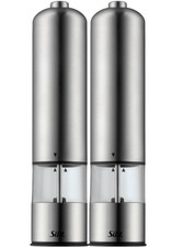 WMF Silit Gewürzmühlen Set Salz & Pfeffermühle LED Elektrisch Keramikmahlwerk