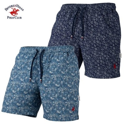 Herren Badeboxershorts POLO CLUB BEVERLY HILLS 2 Varianten gemustert S M L XL XXL 3XL
