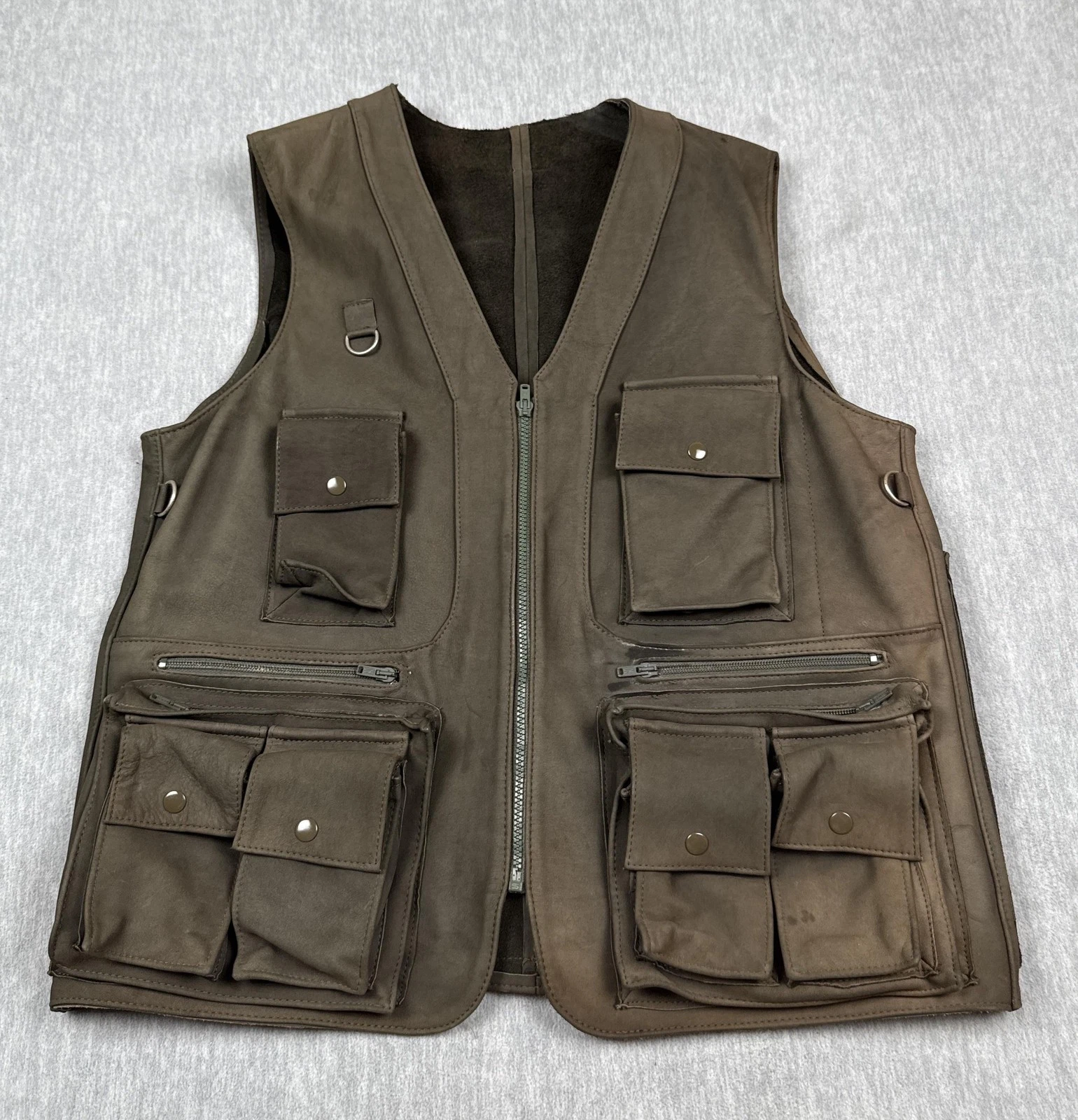 Tactical Utility Vest Mens 50 Green Brown Multi Pocket Field Outdoor Full Zip
Opens in a new window