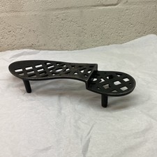 Vintage Antique Cast Iron Shoe Shine Bench Foot Rest Cobbler