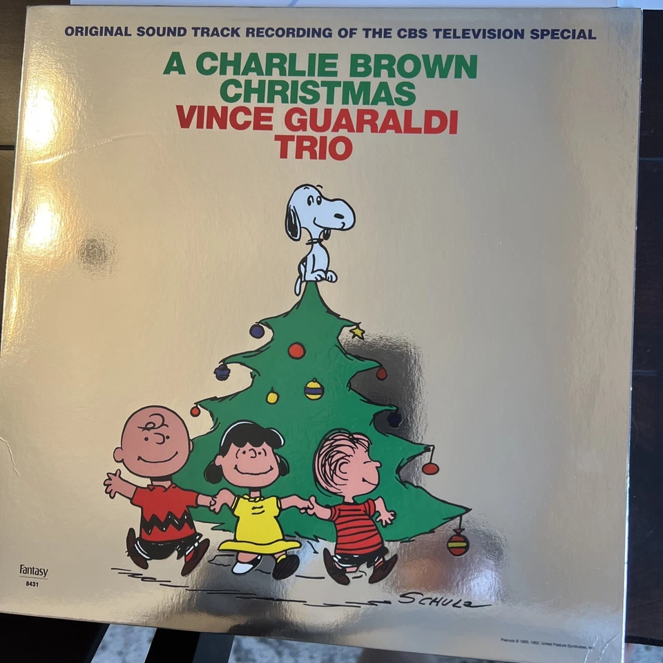 A Charlie Brown Christmas Vince Guaraldi Trio Vinyl LP Gold Foil Edition - Image 2 of 4