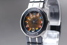 Near MINT CORUM Admiral's Cup 39.610.30 V050 Navy Quartz Ladies Watch From JAPAN