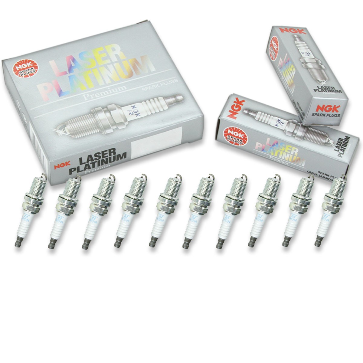 10 pc NGK 6458 PFR6Q Laser Platinum Spark Plugs for PK20PR-L11 FR7KPP33 yk