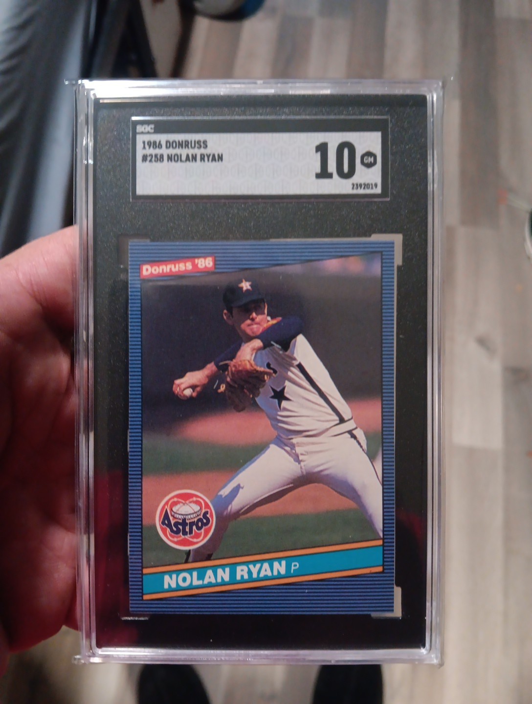 1986 Donruss #258 Nolan Ryan SGC 10 GEM MINT Houston Astros HOF!!!