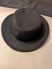 Bowler Fedora Black Medium Lightweight Cosplay Costume Felt Hat New
