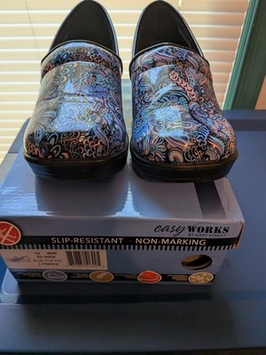 Easy Works Blue Pop Pat Lyndee Size 10w