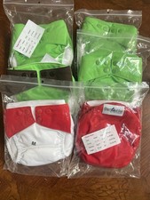 Newborn Cloth Diapers Lot 6 Snap Closure Unisex 14-21  M No Inserts Needed 