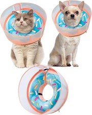 Mariyago Inflatable Dog Cone Collar Soft Donut Recovery E-Collar Medium Open Box