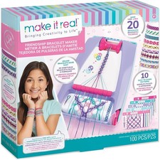 Friendship Bracelet Maker Kit - Craft Up to 20 Stylish Bracelets with 100 Beads