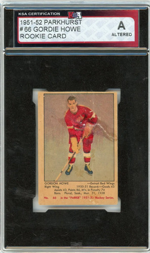 Gordie Howe #66 1951 Parkhurst card