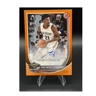 2025-26 Topps Bowman Orange Autograph Yves Missi Pelicans /25 RVA-YM