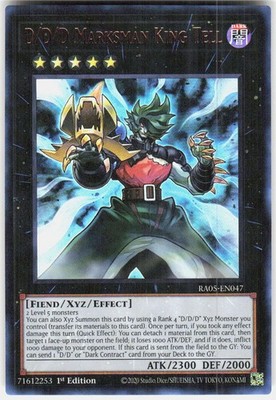 D/D/D Marksman King Tell (Ultra Rare) RA05-EN047 Yugioh