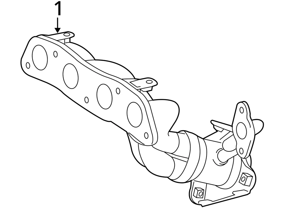 Colector de escape Toyota Prius 2011 1,8 L 4019361 Foto 4 de 4