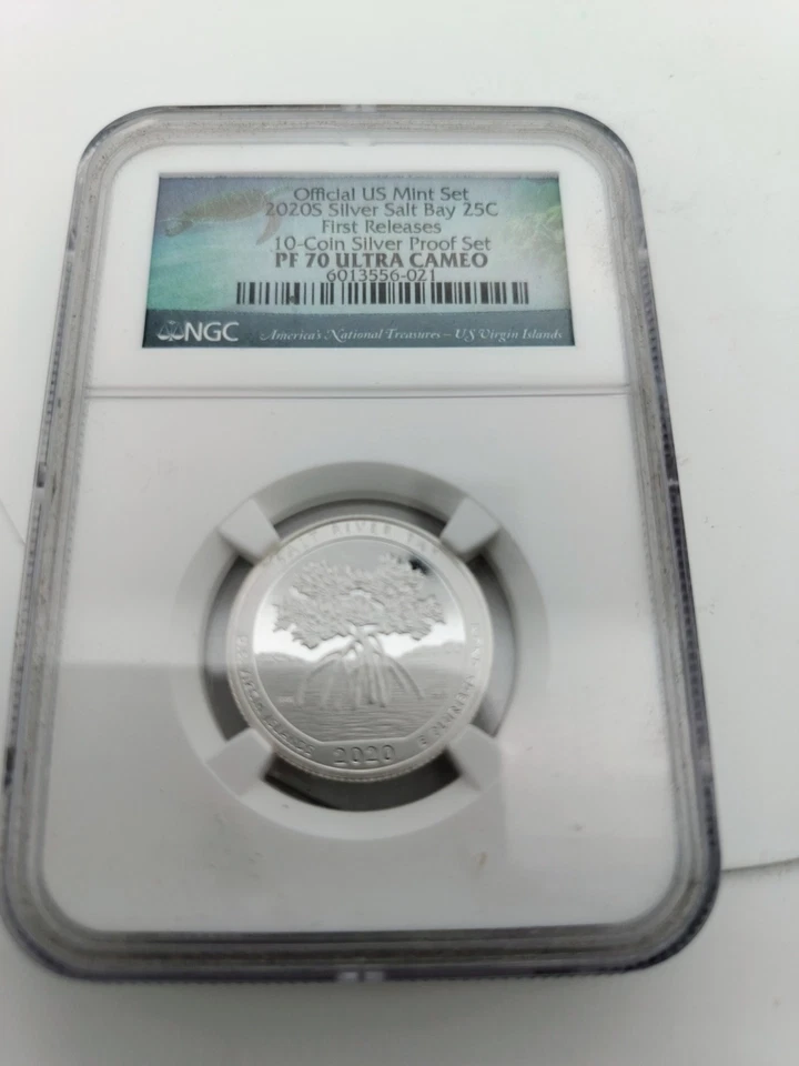 2020S PF70 ULTRA CAMEO SILVER PROOF WEIR FARM 25C 1ST RELEASE 5 COIN SET - Image 4 of 4