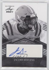 2021 Leaf Ultimate Draft Portrait Black and White /99 JaCoby Stevens Auto 02v3