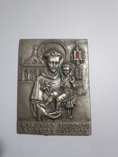 Relic St. Anthony Icon Canvas Touched From the Language Of The Saint Cm8 Aut. Vadala