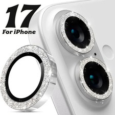 Bling Diamond Rhinestone Metal Camera Lens Protector for iPhone 17 16 Pro Max