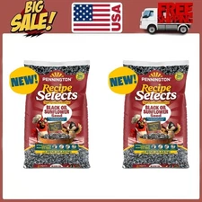 Black Oil Sunflower Seed Dry Wild Bird Feed,Bird Food,40 lb.Bag,2 Pack