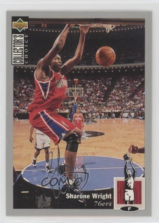 1994 Collector's Choice Silver Foil Signature Sharone Wright #346 Rookie RC x1r