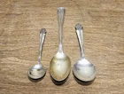 Lot Of 3 Antique Sterling Spoons Gorham & Wolfenden