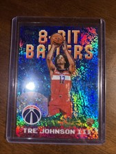 2025-26 Topps Tre Johnson III 8 Bit Ballers Foil Rookie Card RC Wizards