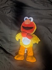 Sesame Street Elmo Just Play Dancing Chicken Costume Plush Toy Yellow 13" Works