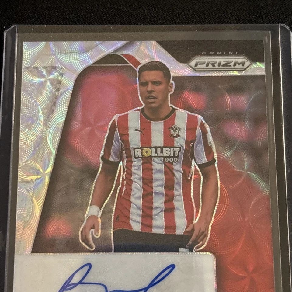 Jan Bednarek Southampton Autograph Football Card Panini Prizm 2024-25 - Image 2 of 3