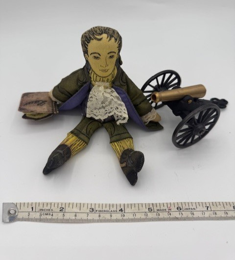 Daniel Webster Doll and Cast Iron Cannon