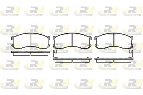 KIT PASTIGLIE FRENO A DISCO 2313.02 PER MAZDA 626/III/Station/Wagon MPV 1.8L - Foto 2 di 8