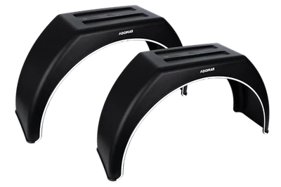 Jeu de deux garde-boue pour remorque 14-17" DOMAR DK3110 passages de roue p