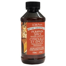 Lorann Oils Bakery Emulsions Natural & Artificial Flavor 4oz-Pumpkin (3Pk)