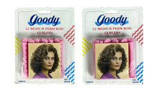 Vintage 1995 Goody Perm Rod Curlers 12 Medium Lot of 2 Packs K03 