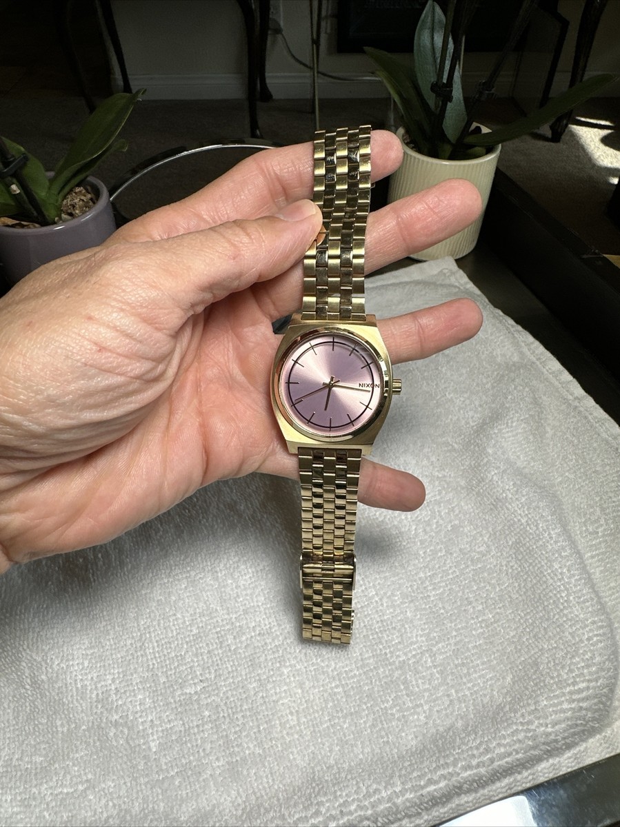 Nixon Men's Watch Minimal The Time Teller Quartz Gold 100m