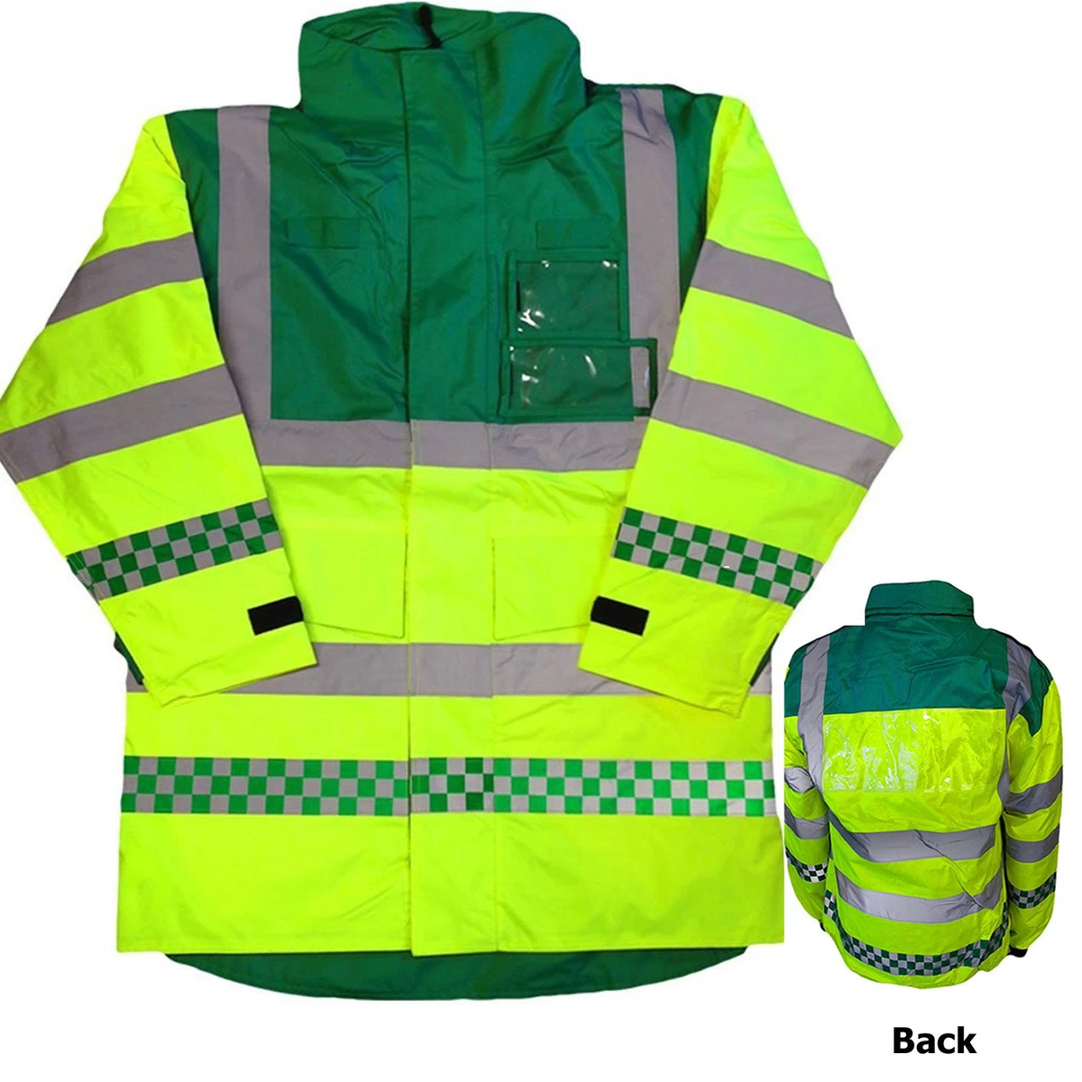 EMT Paramedic HiVisibility Emergency Parka EN471 Class3 HiViz Jacket Safety Coat