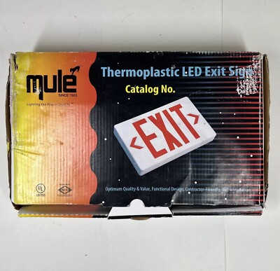 Exit Sign Single/Doublesided Swappable MULE (NEW OLD STOCK) Exit Sign