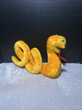 Vintage DAKIN Fun Farm Orange Snake Plush Slithers Looped 1983 Toy Lovey 16  L