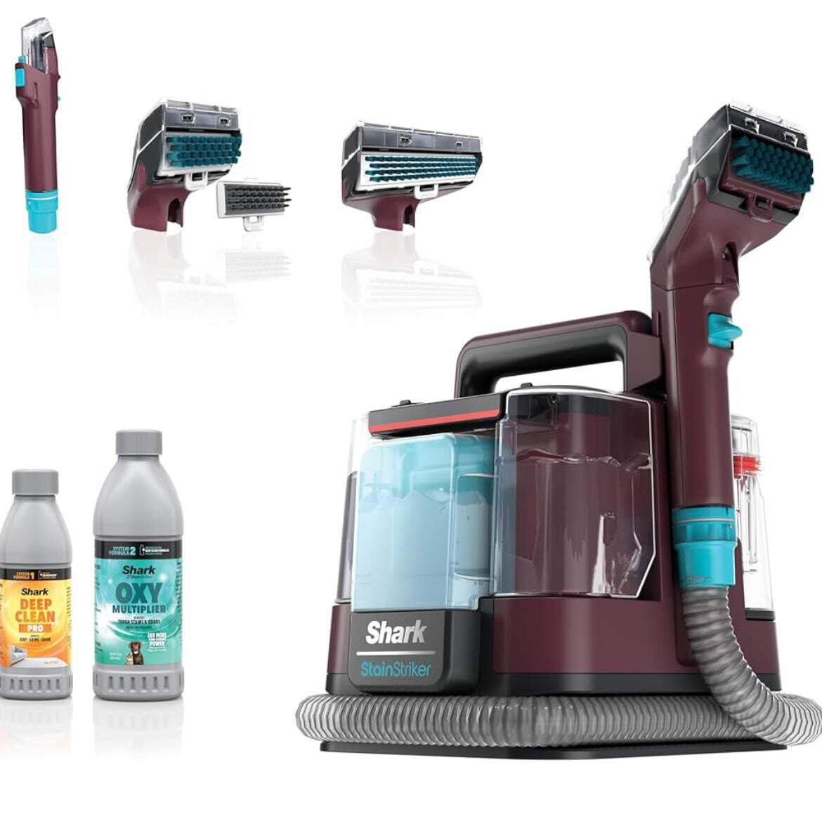Shark Portable Carpet & Upholstery Cleaner StainStriker in Burgundy-image