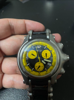 OAKLEY HOLESHOT Watch Chronograph Men's Wristwatch Analog 10 Bar
