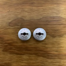 SUGINO BMX "CRANK DUST CAPS" SILVER 80-87 OLD SCHOOL NOS CT MAXY CROSS SUPER GT