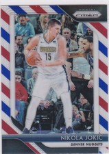 NIKOLA JOKIC Denver Nuggets RED WHITE & BLUE PRIZMS Basketball Card FINALS MVP!