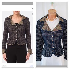 Joseph Ribkoff Navy Multi Jacket Uk Size 10