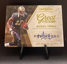 2016 Panini Preferred Michael Thomas Great X-Pectations Gold RC Auto 9/10