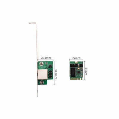 XT-XINTE Network Card M.2 A Key E Key to 1 Port Gigabit Ethernet Network Card
