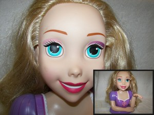 disney princess rapunzel styling head doll