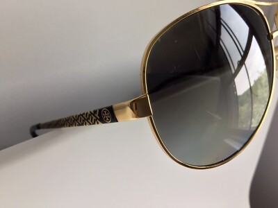 TORY BURCH Aviator GOLD METAL LOGO Sunglasses / Eye Glasses  display picture 2